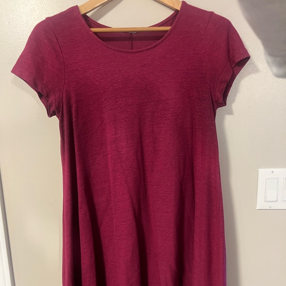 Pink t-shirt dress
